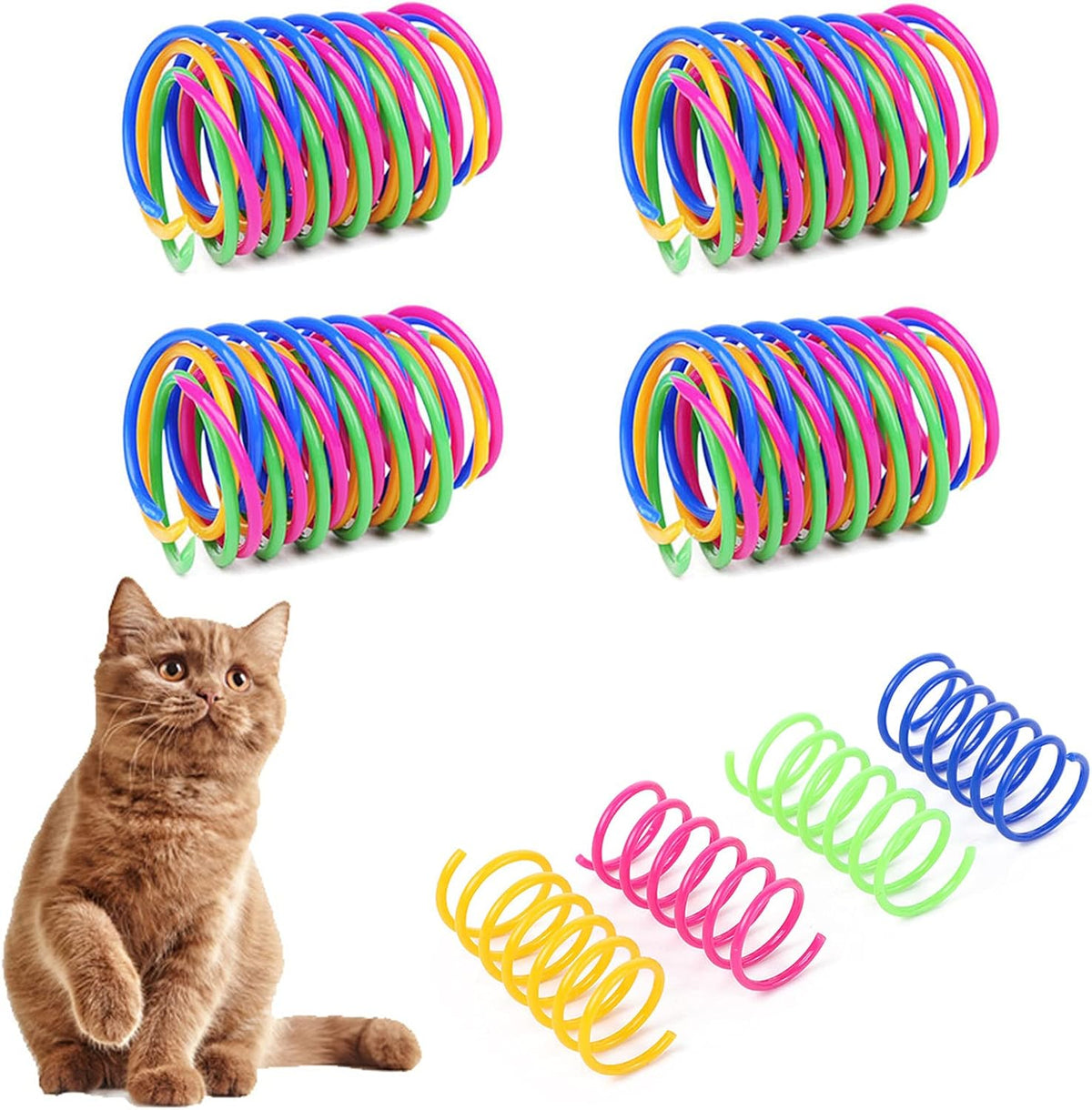 Ressorts colorés pour chats