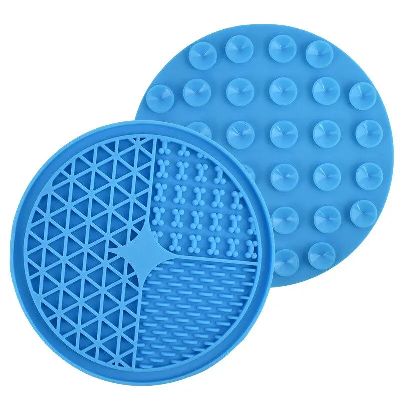 Tapis de léchage en silicone à ventouses