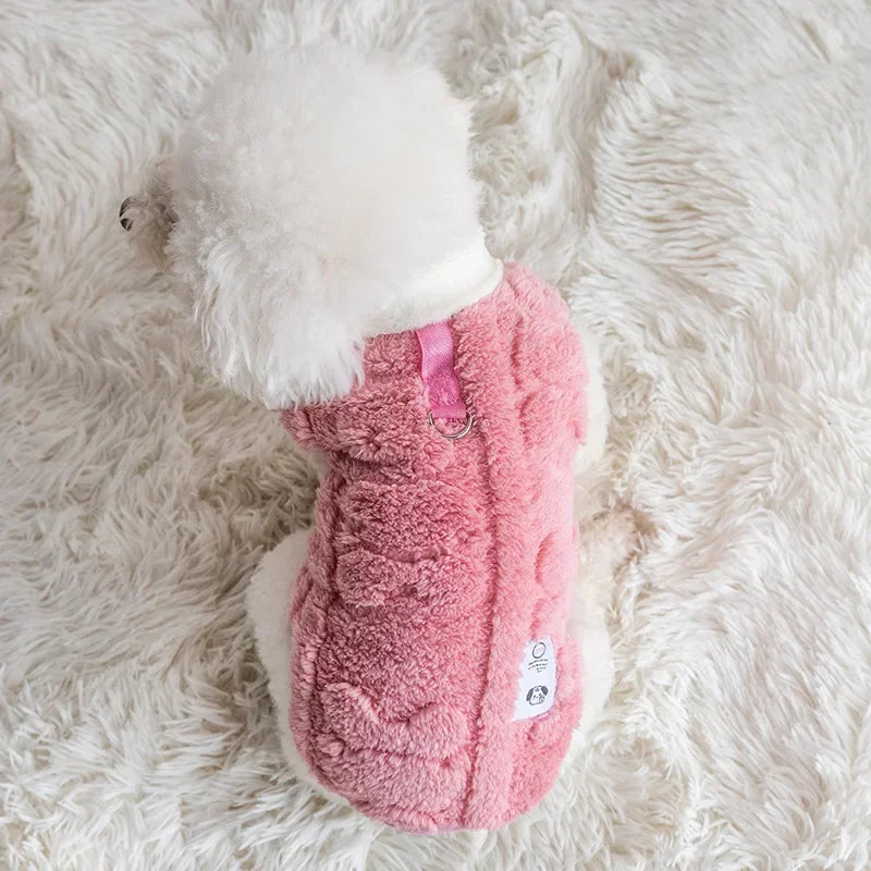 Pull polaire couleur Rose